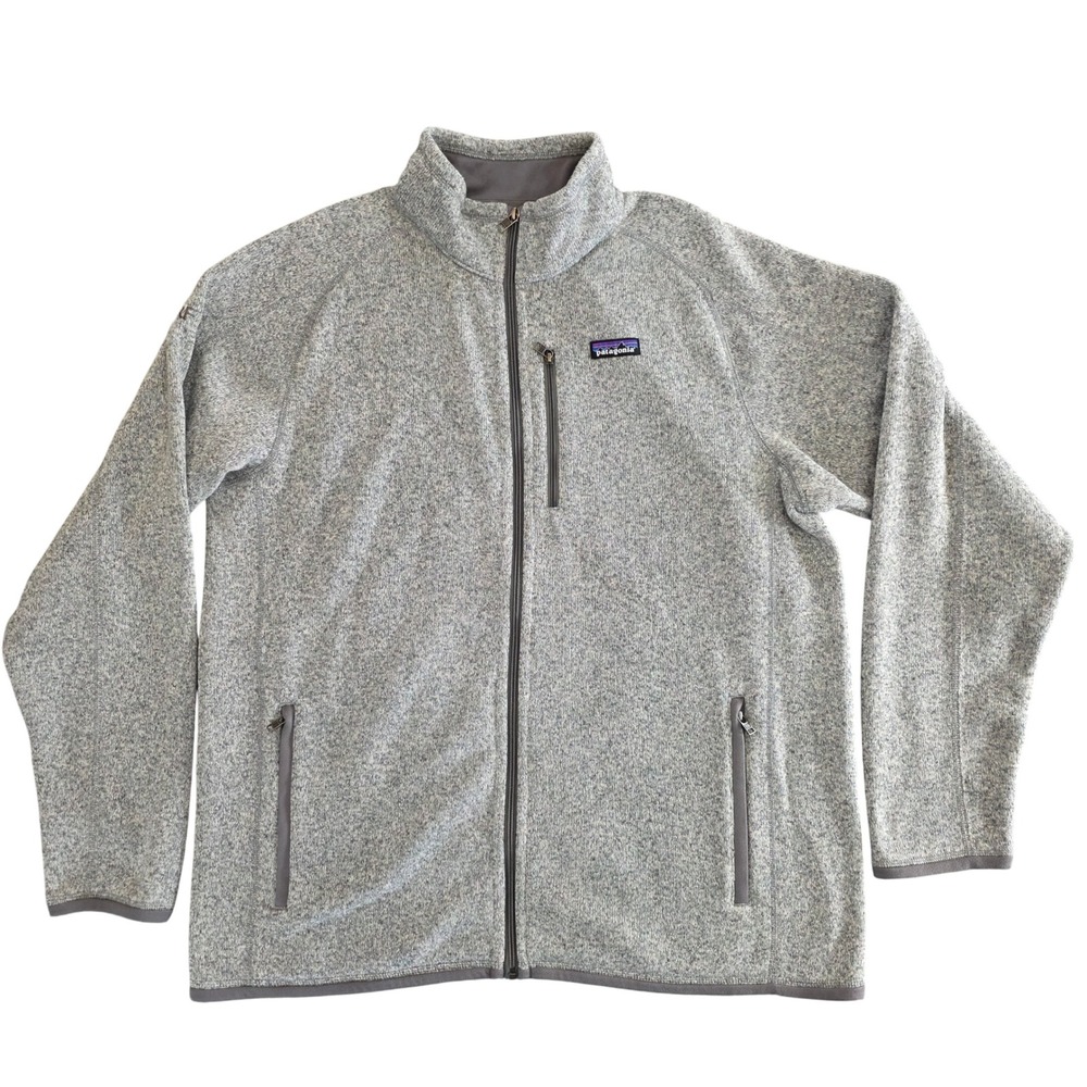 Patagonia Better Sweater Mens XL Gray Full Zip Fleece Jacket Style 25528